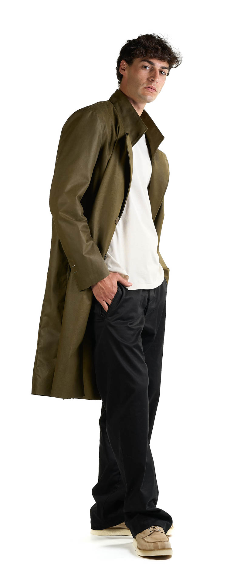 DANIELE BASTA LEATHER AND SILVER JACKET 